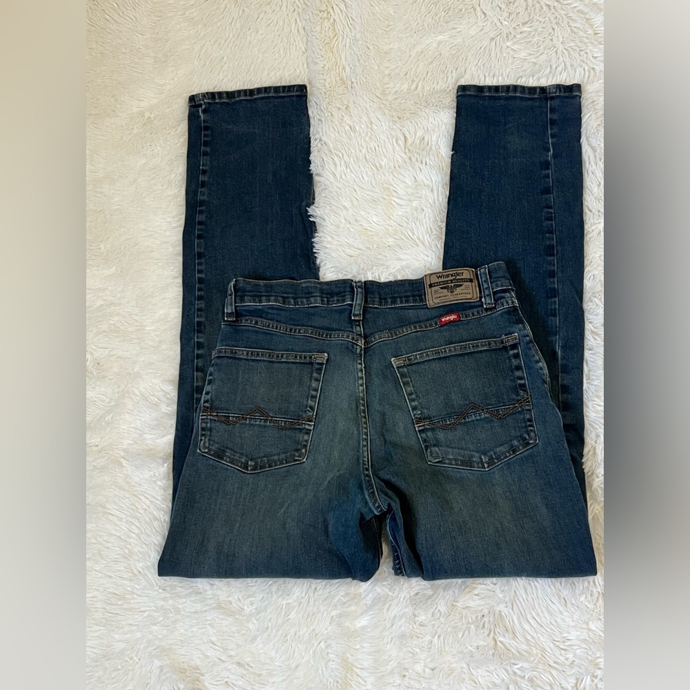 Wrangler Athletic Fit Men’s Jeans Blue Denim Stretch 30x32